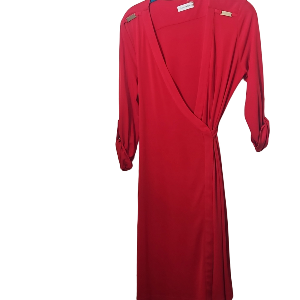 Calvin Klein Vibrant Red Fabric